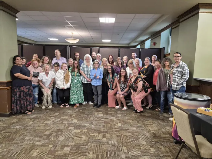 Arc Otsego staff gathered together at a leadership session