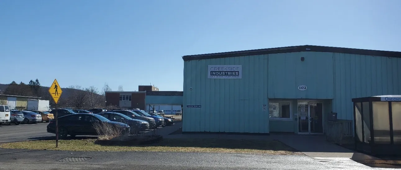 The Creekside Industries building at 102 Browne Street, Oneonta, NY