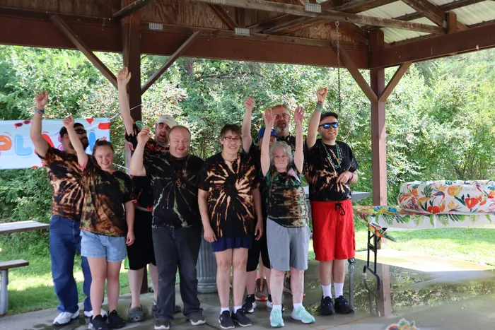 Fit & Fun grant recipients celebrating together at a recreational outing
