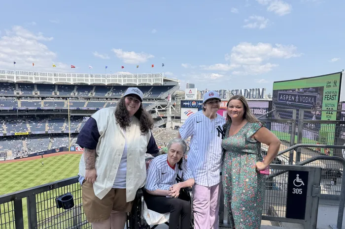 Fit & Fun grant recipients on an outing to Yankee Stadium